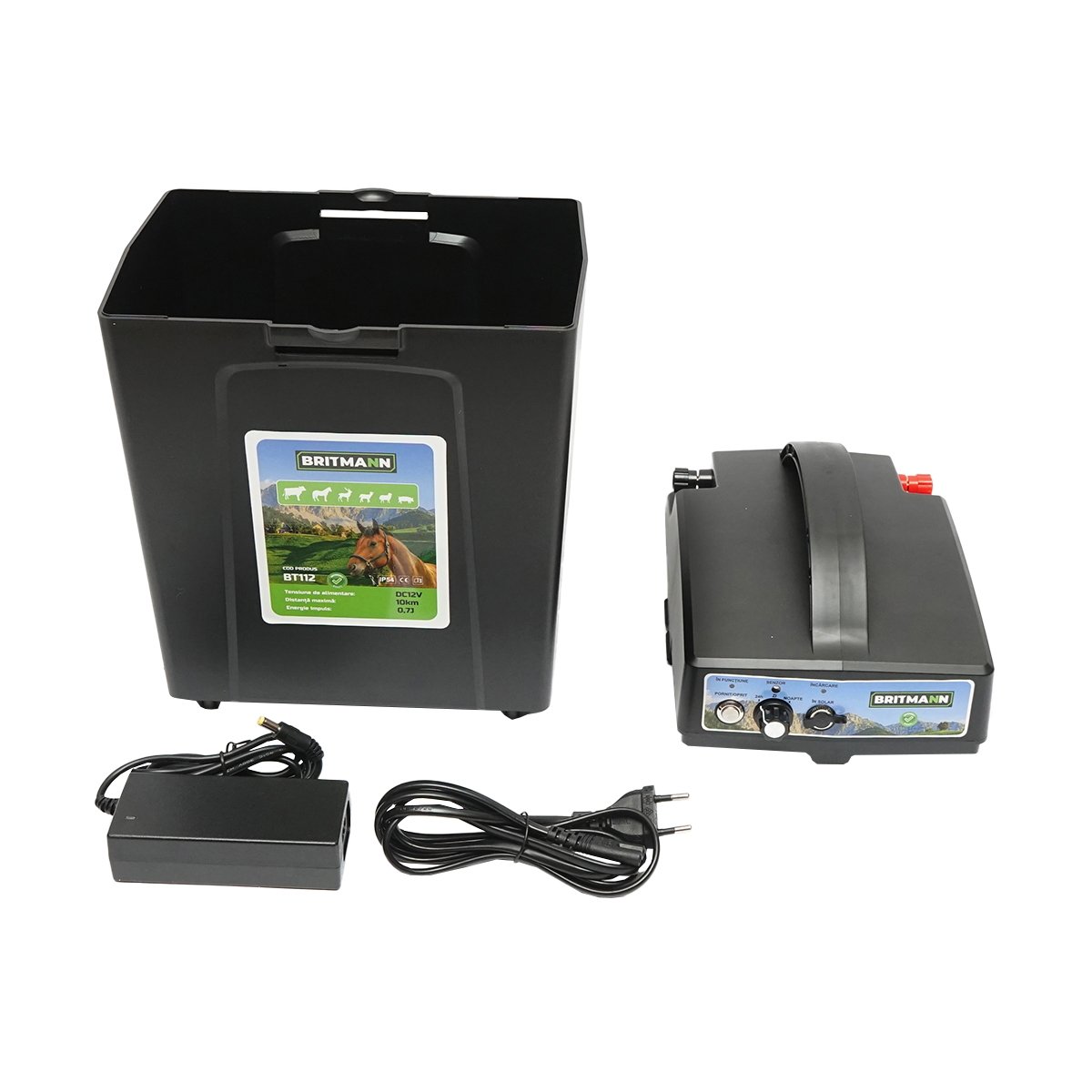 Aparat generator de impulsuri 0,7 Joule tensiune 12V gard electric Britmann